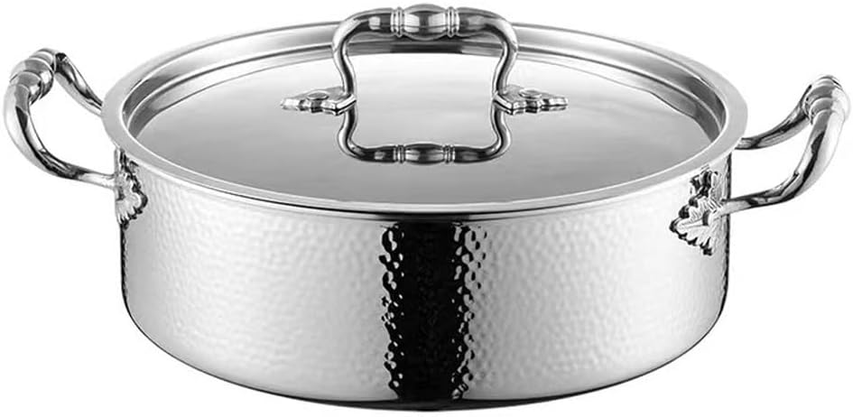 Stainless Steel Stock Pot Soup Sauce Pan Cooking Pots Lids Cover Daily Use Stockpot Pans For The