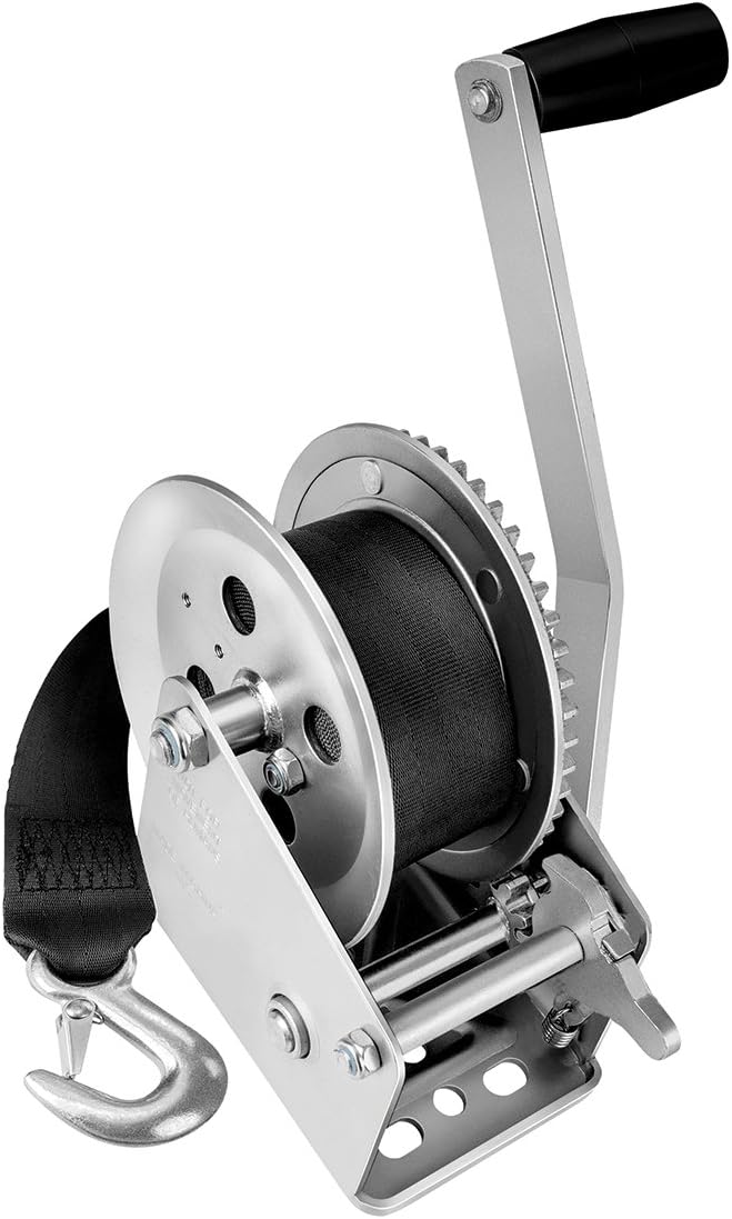 Fulton 142306 Winch, 1800 lbs, Single-Speed with 20' Strap, 1 Pack