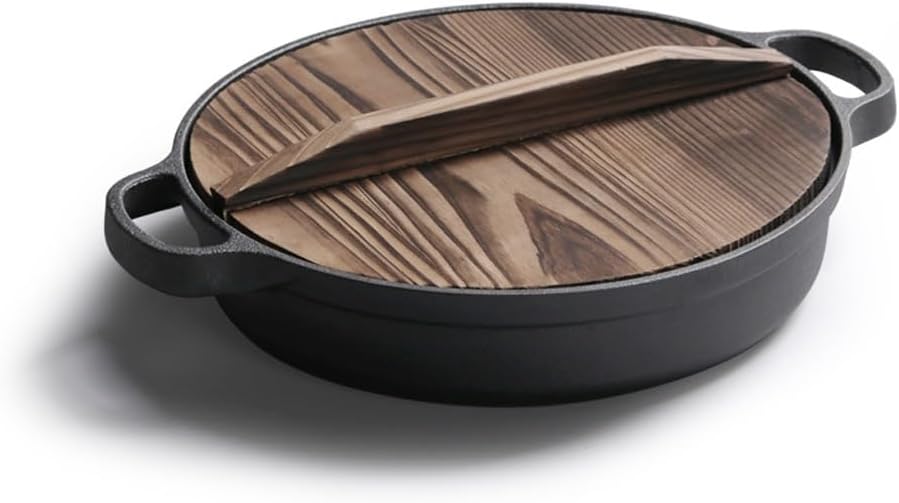 Cast Iron Frying Pan Cooking Pot Breakfast Omelette Pancake Restaurant Chef