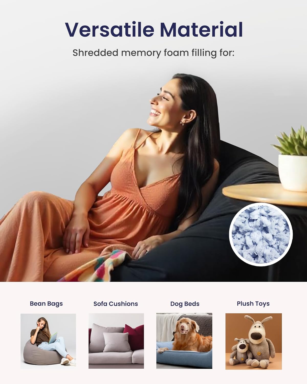 Memory Foam Shreds by LOUNJ