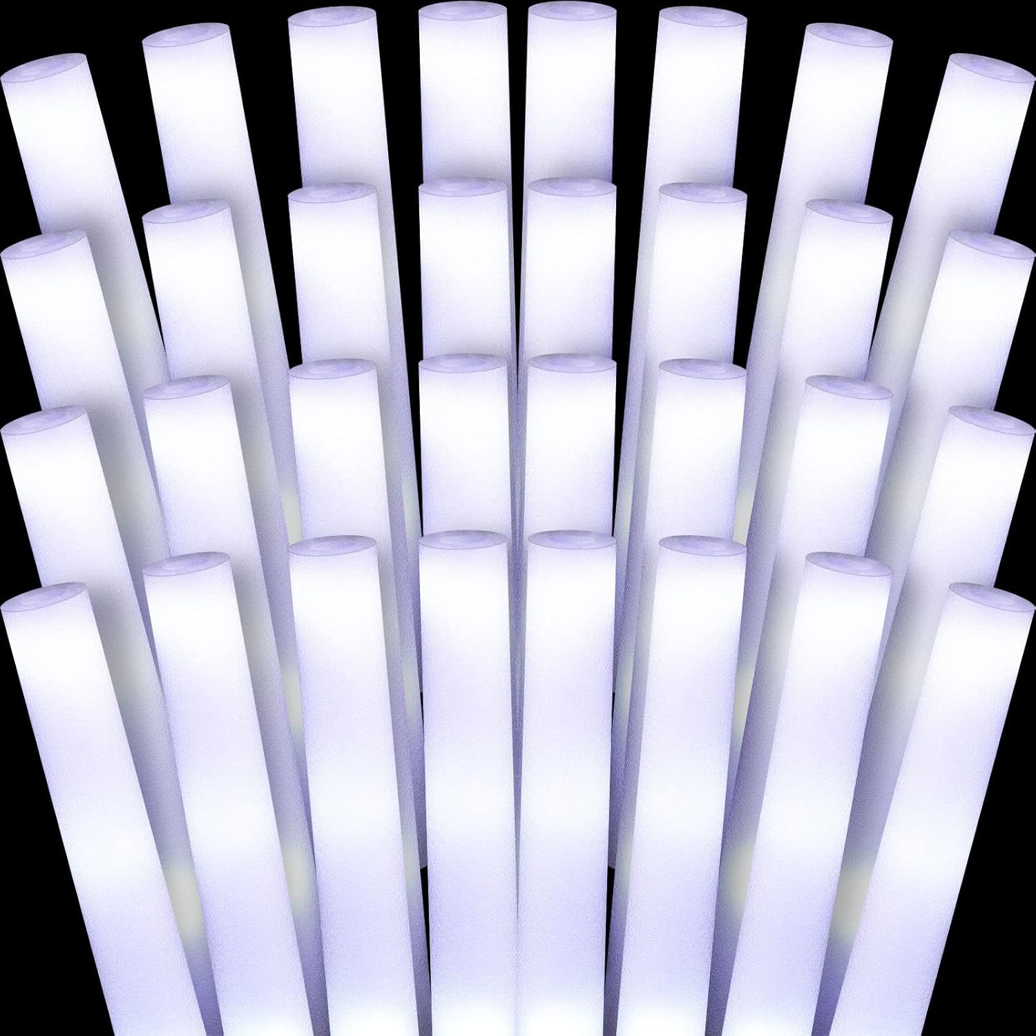Liliful Glow LED Cheer Sticks Light up Sticks Wedding Wand for Birthday Bridal Shower Raves Carnival Concert Glow in Dark Party(72 Pcs)