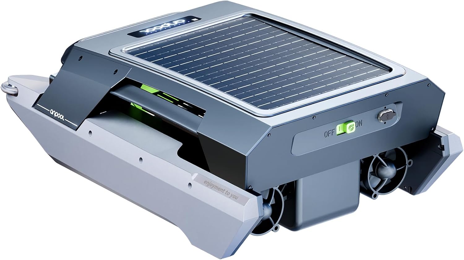 P1 Solar Pool Skimmer Cleaner Robotic for Surface with Solar & DC Charging,24/7 Continuous Cleaning,Anti-Stuck Smart Obstacle Avoidance,Dual Clean Mode Auto Switch,No Privacy Collection