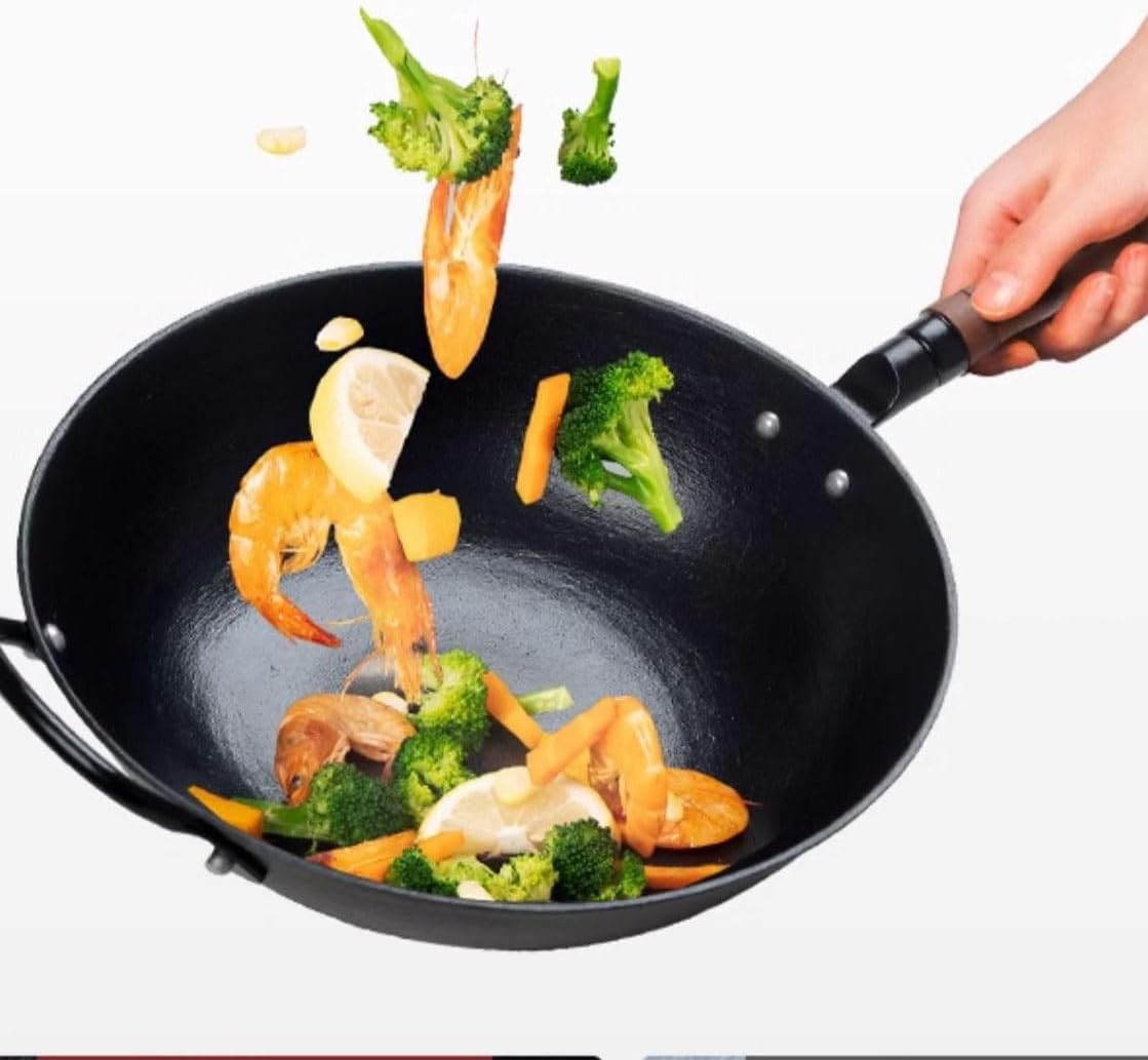 Cast Iron Pan Is Not Easy To Stick To The Without Coating Household Frying Stew