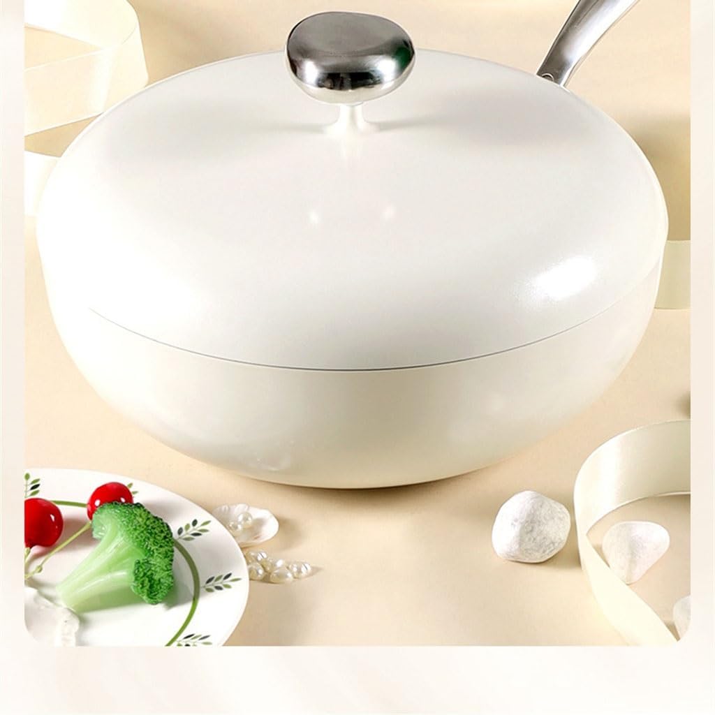 Pebble Wok Wheat Stone Non-stick Frying Pan Milk
