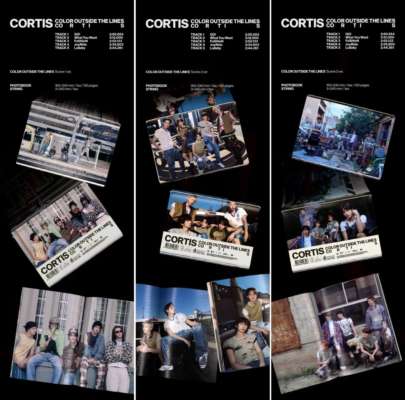 Cortis - 1st EP Color Outside The Lines CD (3 versions SET)