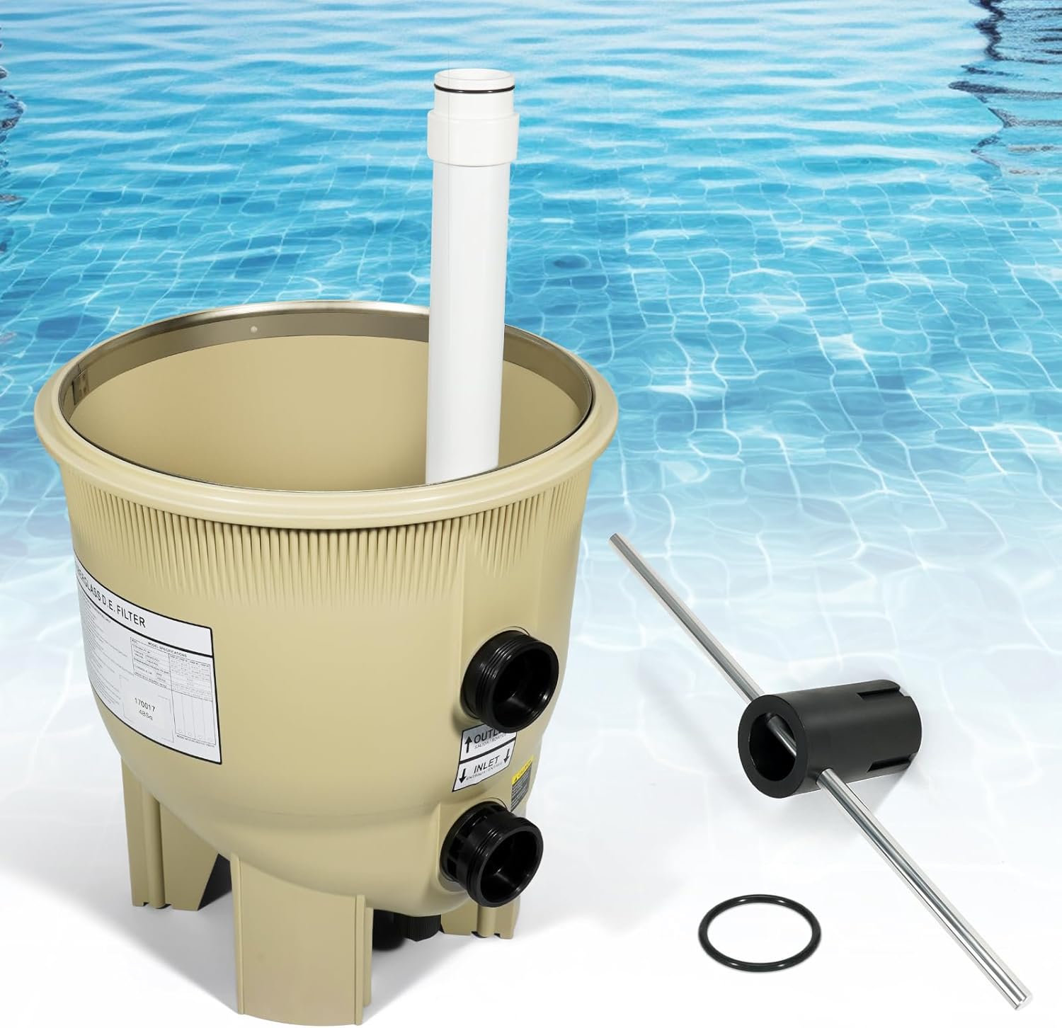 170017 Tank Bottom, Fit for Pentair FNSP48 FNS Plus Pool and Spa D.E. Filter 180008 | 48 sq. ft. 96 GPM - Replace for Pentair Swimming Housing Filter Assembly (Tank Bottom Only)