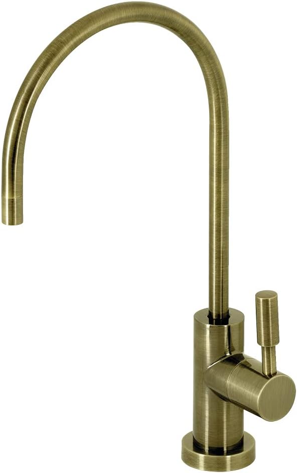 Kingston Brass KSAG8192DL Concord Reverse Osmosis System Filtration Water Air Gap Faucet, Polished Brass