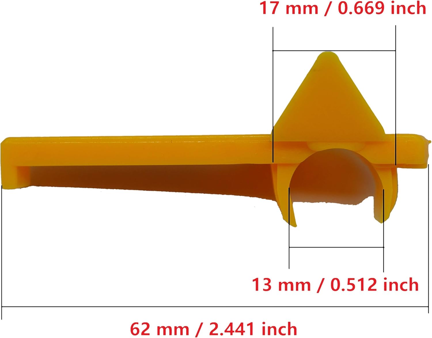 Tire Changer Plastic Insert, Tire Machine Guard, Wheel Rim Edge Protector for Mount Duck Head, Nylon Tyre Demount Fitting Head Part, 6 Front (Upper) + 6 Rear (Lower) Insert Kit/Pack, 5 Packs, 03YKM