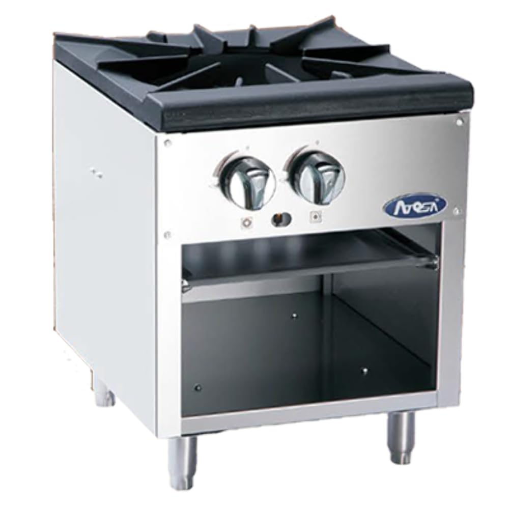 Atosa Commercial CookRite Stock Pot Stove, Natural Gas, (1) Burner, Manual Controls (ATSP-18-1-NG)
