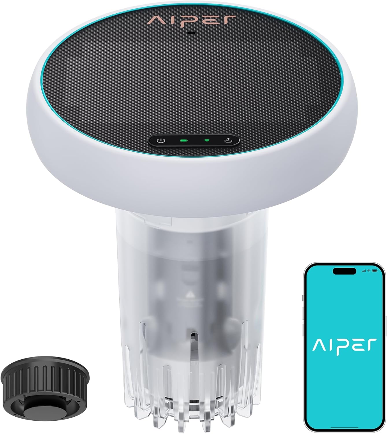 Aiper HydroComm Pure Communication Module, Acheiving Underwater Switch Cleaning Modes and One-tap Surface Retrival for Aiper Scuba X Seires Robotic Pool Cleaner, White