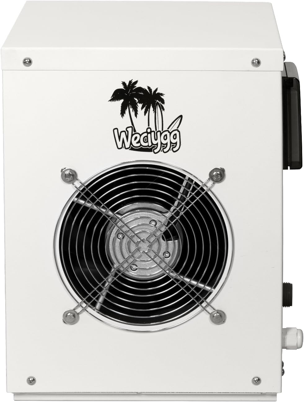 Mini Swimming Pool Heat Pump 12000 BTU for Above Ground Pools, 3.5 kW Electric Pool Heater with Titanium Heat Exchanger, 110V 60Hz, Up to 2000 Gallons