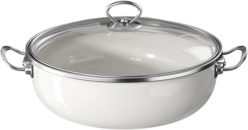 Die-casting Frying Pan Non-stick Household Enamelled Fondue Induction Cooker