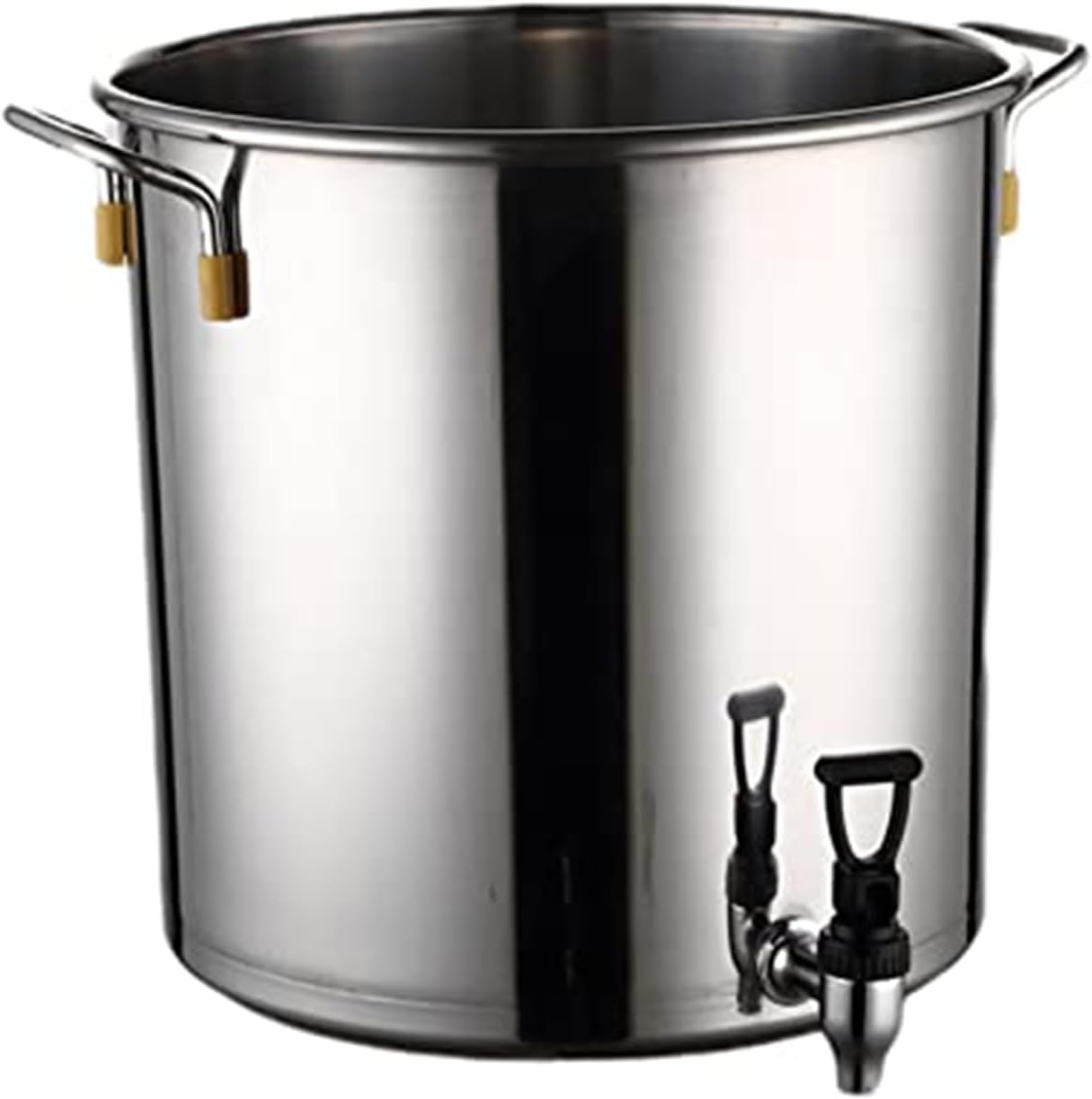 Stock Pot with Spigot - Stainless Steel Stock Pot, Multifunctional Soup Pot with Lid, Large Capacity Soup Bucket with Tap, Restaurant Hot Water Tea Bucket, Compatible with All Stoves