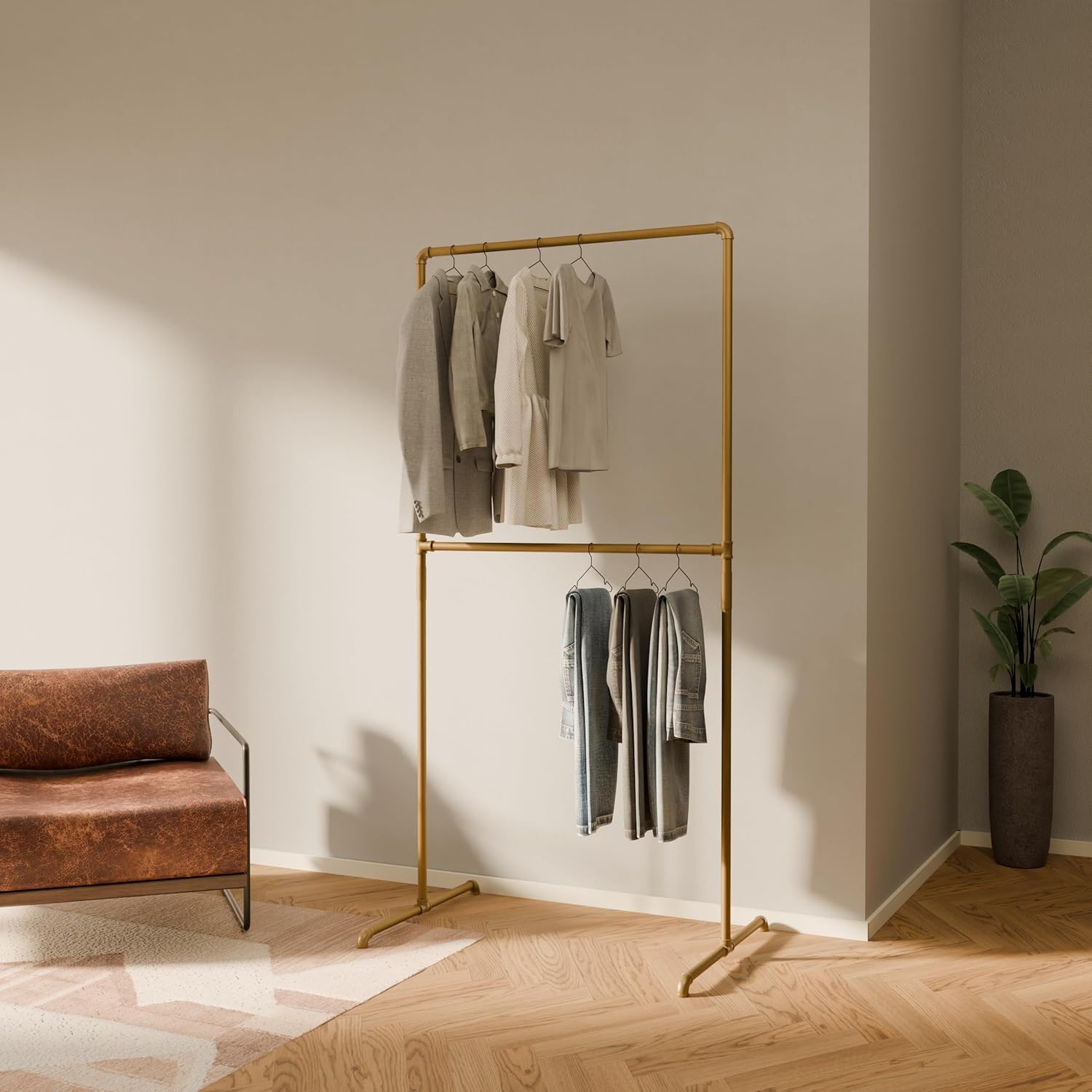 pamo Gold Clothing Rack – 38.98