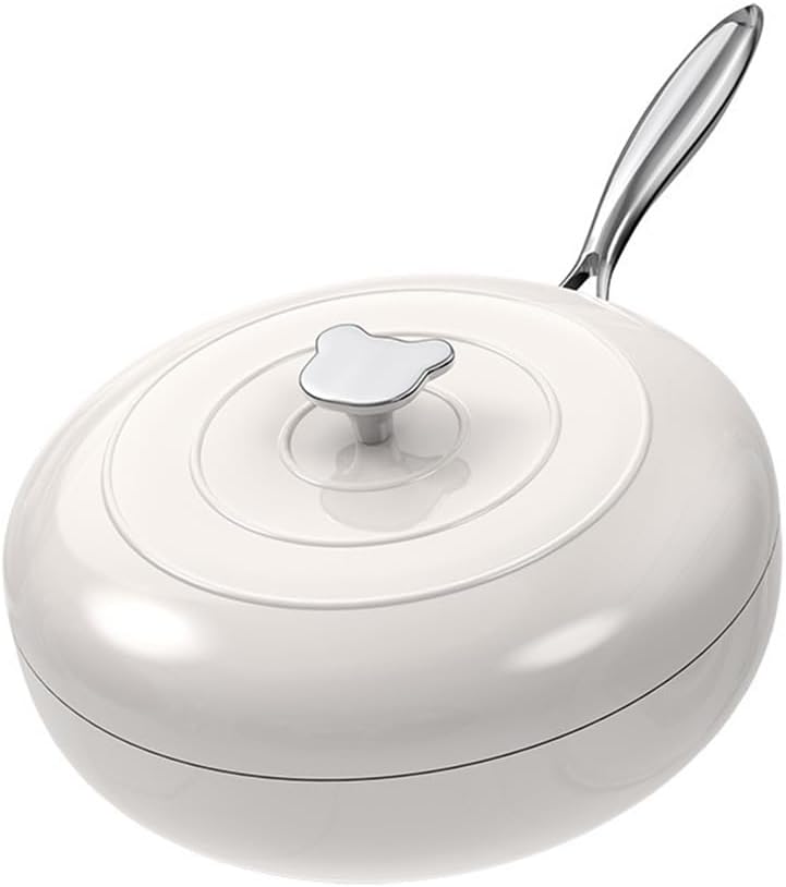 Stone Fryer, Household Non Stick Pot, Enamel Glaze, Multi-purpose Flat Bottomed, Cooking, Kitchen Utensils