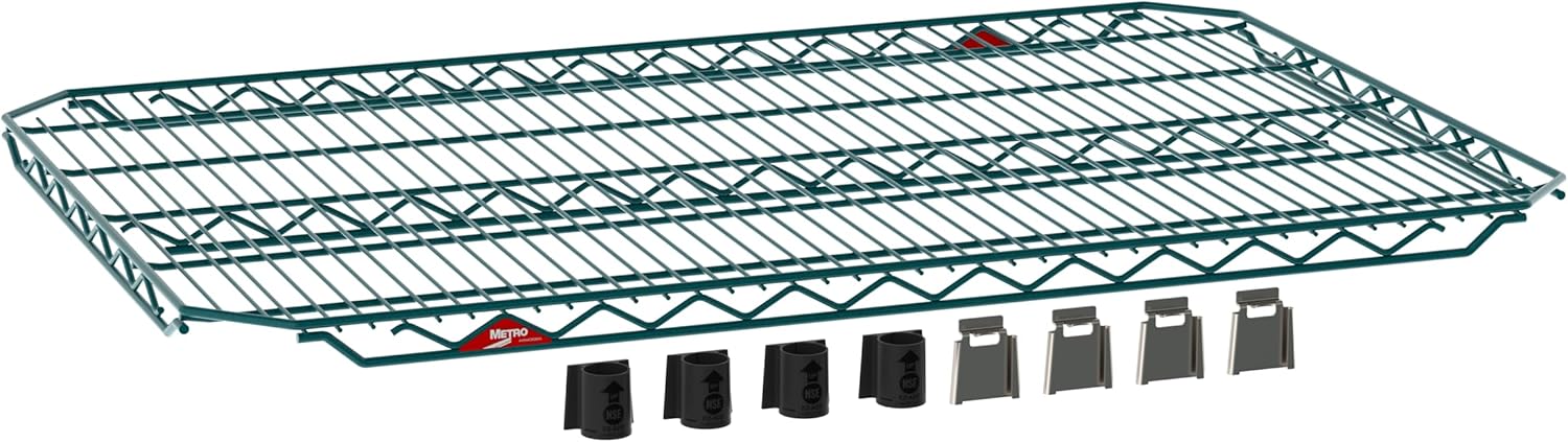 METRO EZA-2448NK3 Super Erecta EZ-ADD Wire Shelf, Metroseal Green, 24