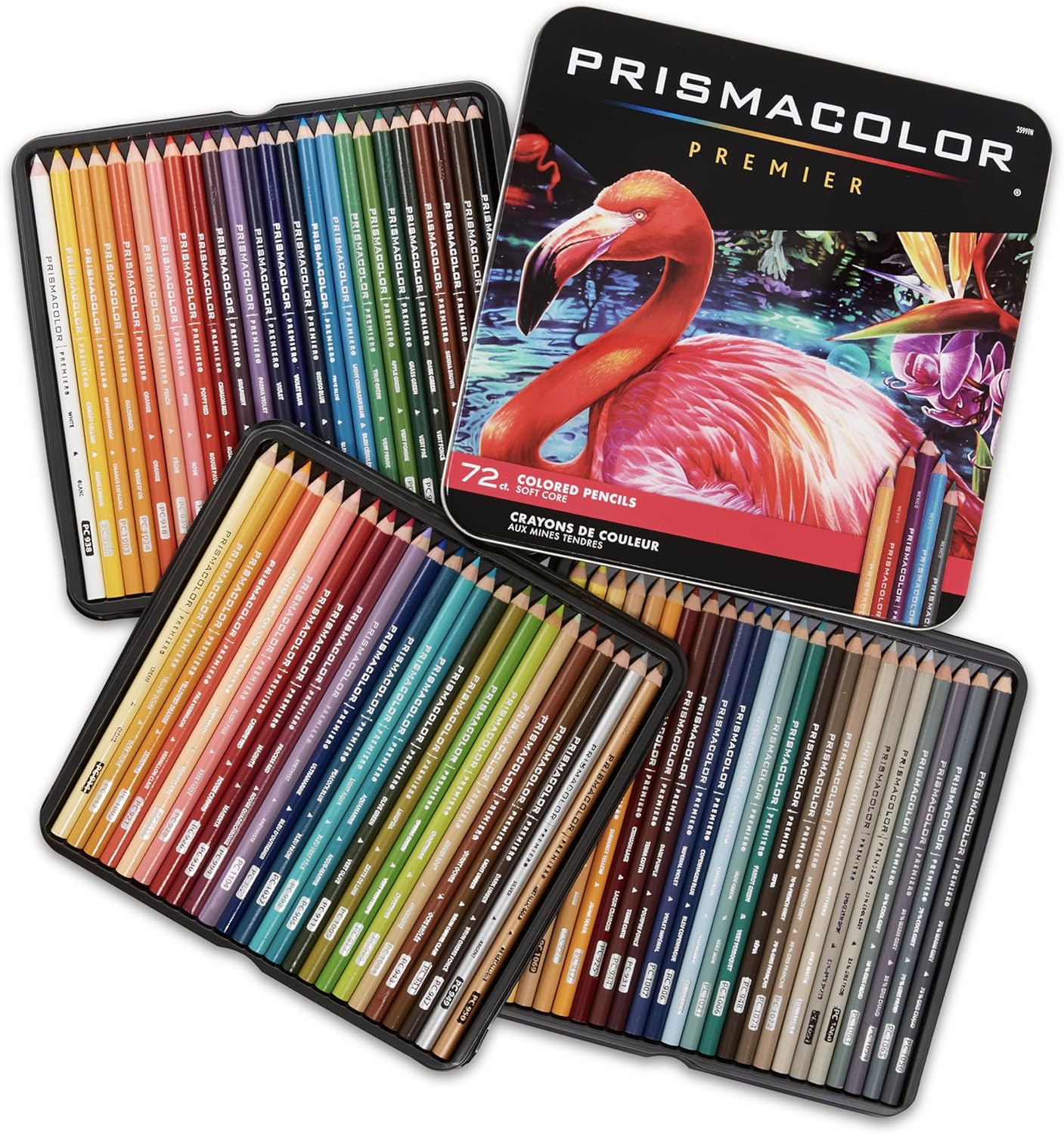 Prismacolor Colored Pencils, Premier Soft Core Pencils, Assorted, 72 Count - Ultra-Smooth, Durable, Vibrant Colors
