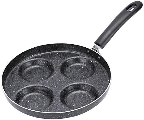 Pot,New Four Hole Omelet Pan for Eggs Ham Pan Cake Maker Frying Pans No Oil Breakfast Grill Pan Cooking Pot Multifunction Nons