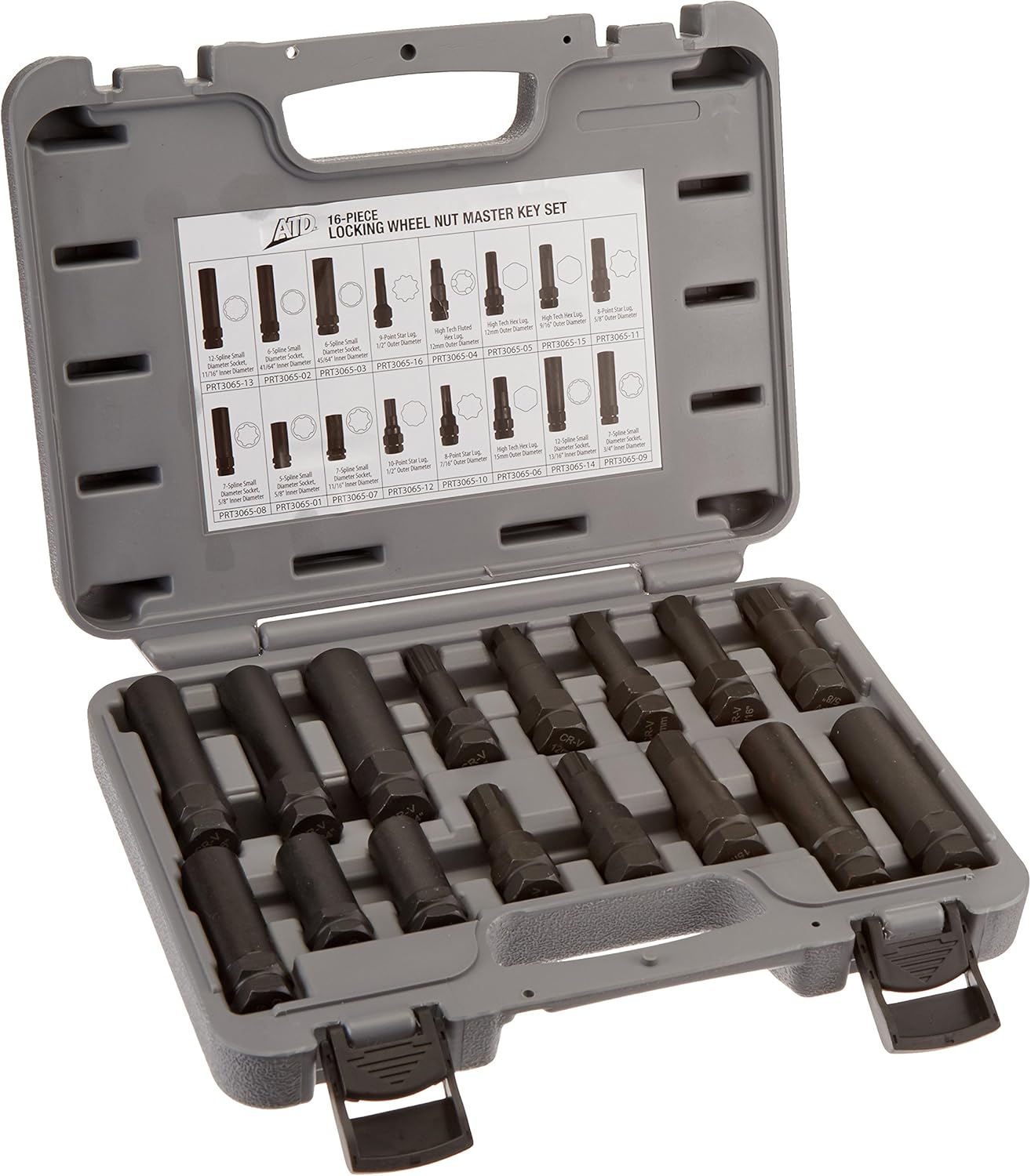 ATD Tools 3065 16-Piece Locking Wheel Nut Master Key Set