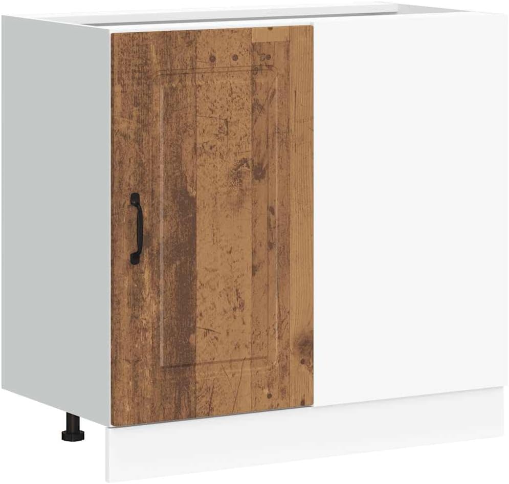 vidaXL Kitchen Base Cabinet Brown Oak Engineered Wood Standard