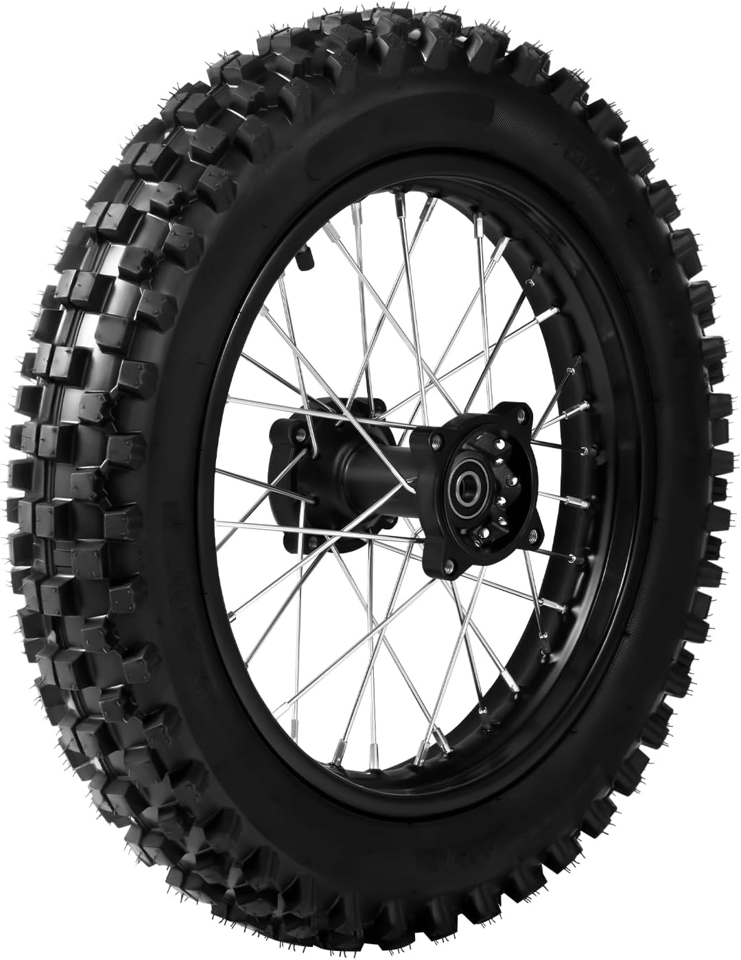 90/100-14 Rear Wheel Tire and Rim Inner Tube with 15mm Bearing Assembl For Dirt Bike/Pit Bike/Monkey Bike/125/140/150/160CC