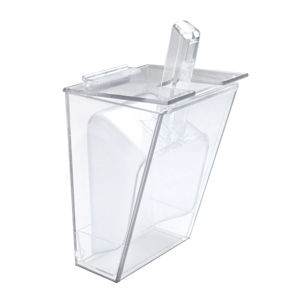 CAL-MIL 793 Wall Mount Ice Scoop Holder, 64 Oz., Clear