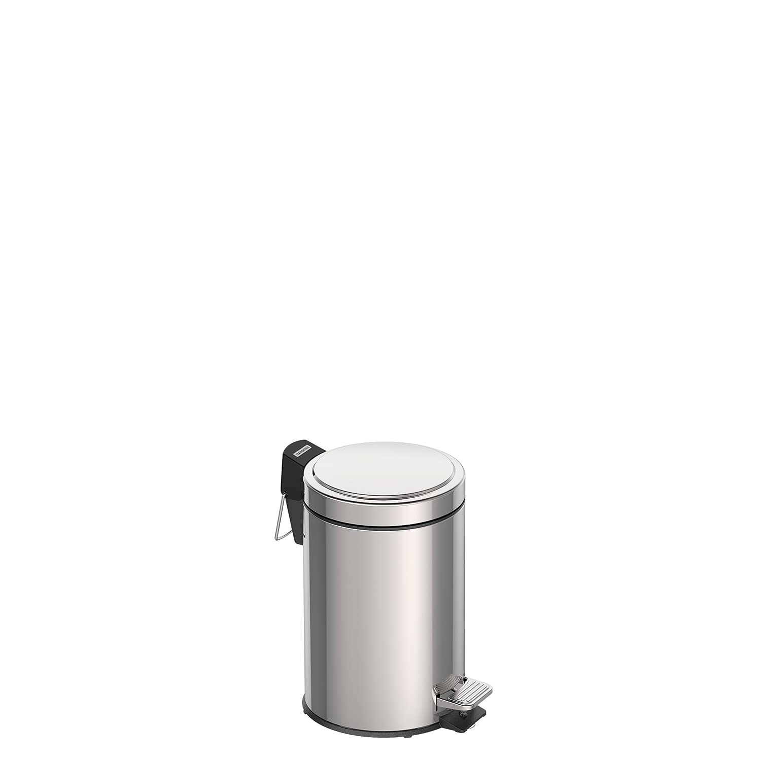 Tramontina 3L Pedal Bin – Stainless Steel Bathroom Bin with Lid, 17 cm Diameter x 27 cm Height, 94538103