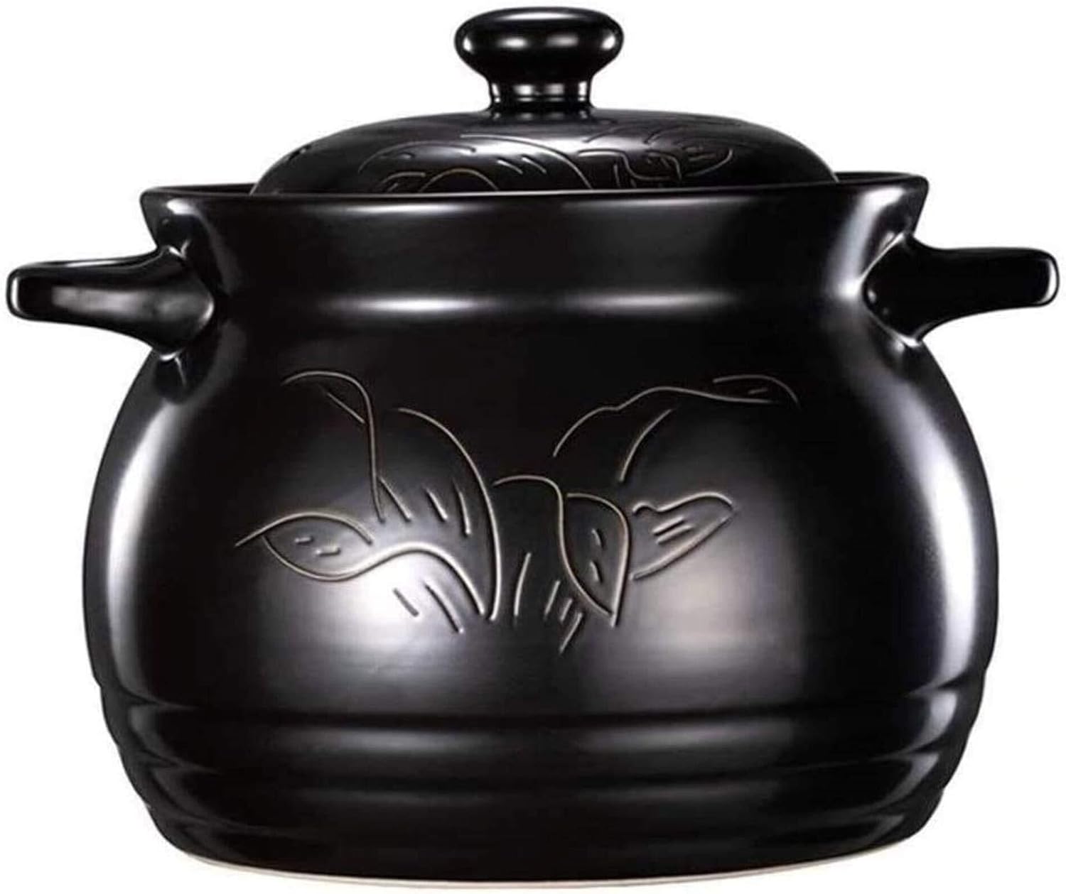 Ceramic Casserole Pot, 4.6L High-Temperature Resistant, Green, Healthy, Easy-to-Clean Cookware