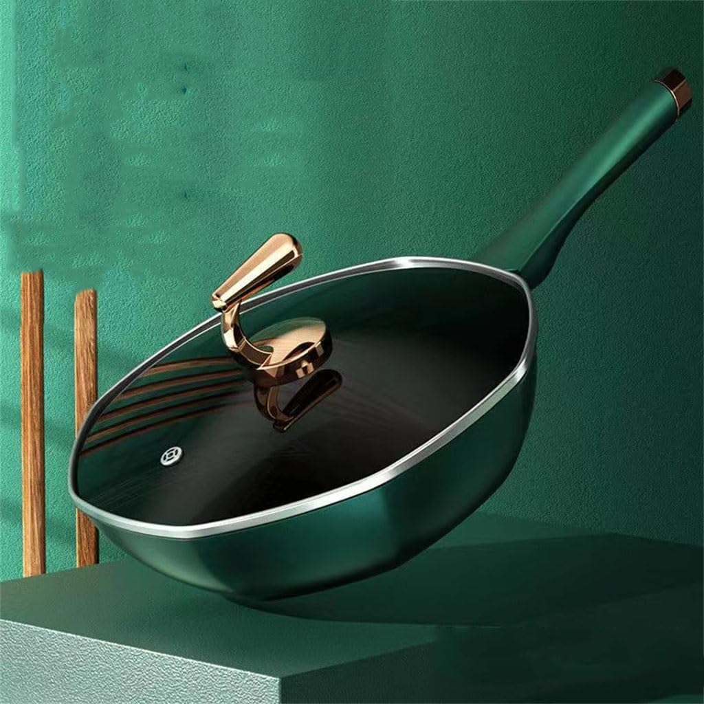 Octagonal pot wheat stone non-stick wok household add thick flat multi-functional