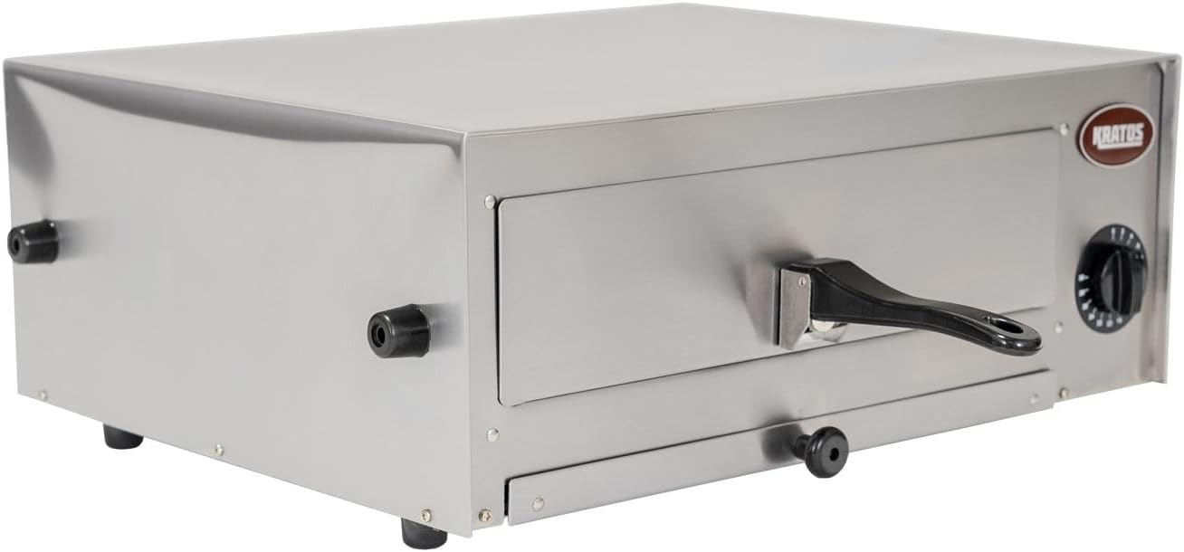 Kratos Commercial Countertop Pizza Oven, Stainless Steel Electric Pizza/Snack Oven with Timer, Fits 12