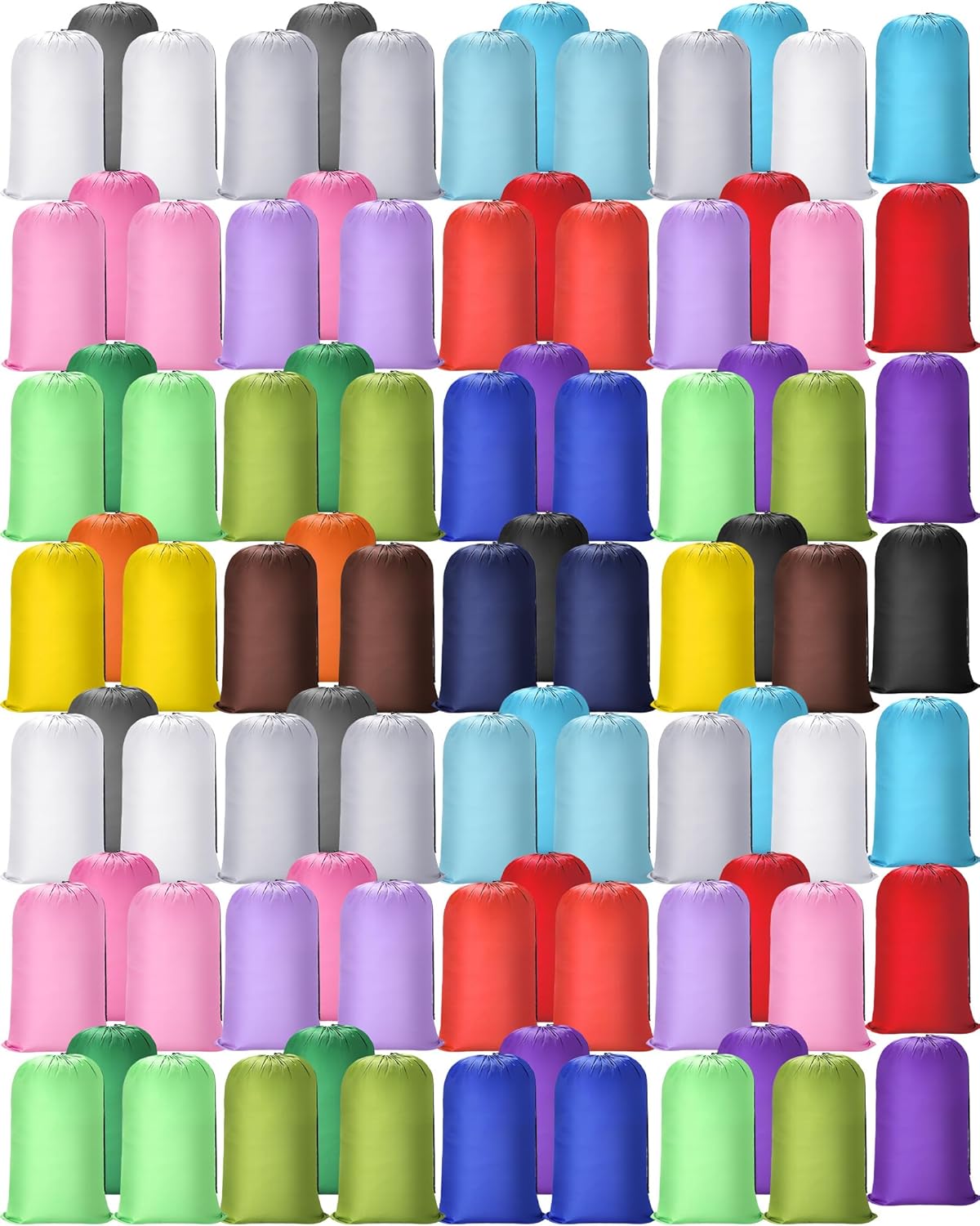 Sanwuta 80 Packs 80 Packs Extra Large Laundry Bag Travel Bags with Drawstring Closure 38