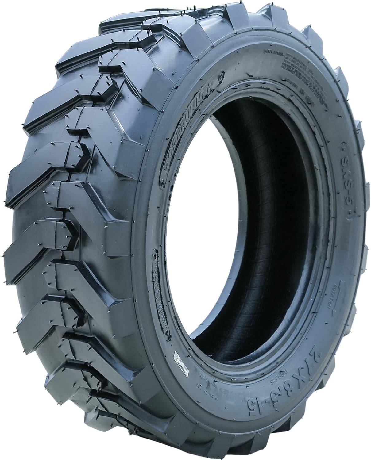 Forerunner SKS-5 Industrial Skid Steer All-Season Tire-27X8.5-15 27X8.5X15 Load Range 6-Ply BSW Black Side Wall