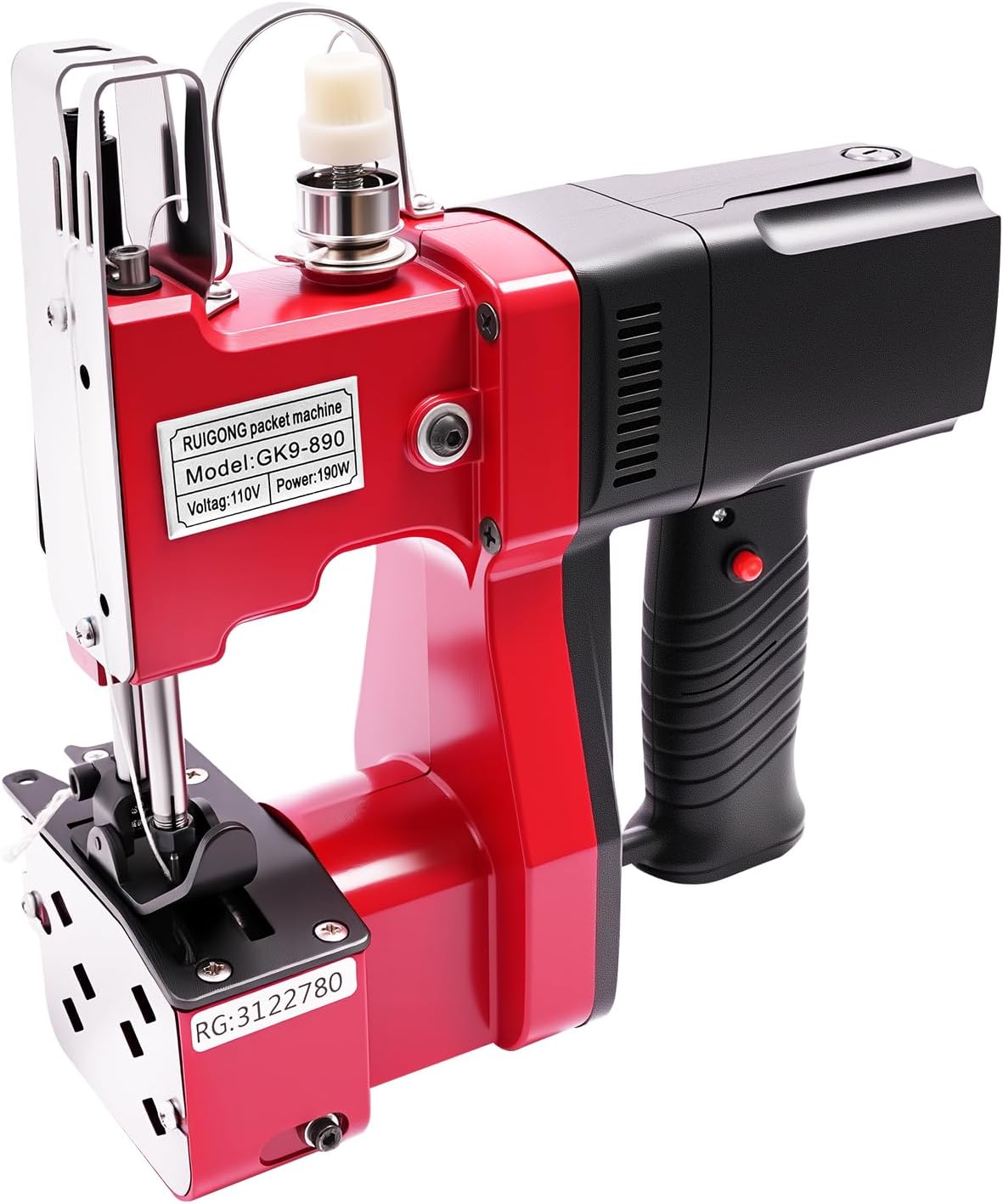 Heavy Duty Leather Sewing Machine for Canvas, Upholstery & Repairs, Industrial with Powerful Motor, Adjustable Stitch Length, Compatible with Thick Fabrics & Leather Craft Tools