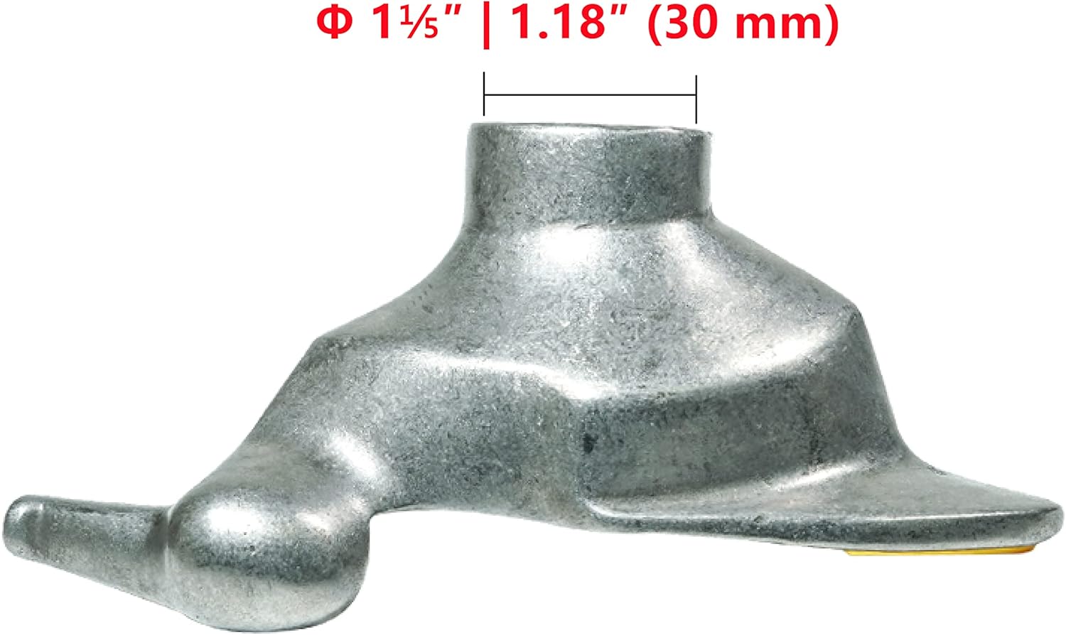 Tire Changer Duckhead, Tire Machine Mount Demount Head, Metal Duck Head Wheel Tyre Repair Tool, Stainless Steel, Straight Hole Φ 1⅒″ | 1.10″ (28 mm), Model Dali, Pack of 1