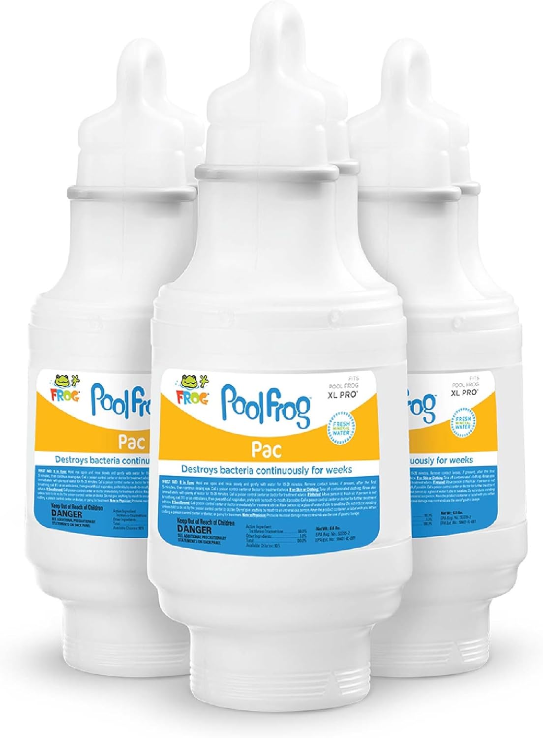 FROG Pac 540C Replacement Chlorine Cartridges for use with Pool FROG XL Pro Cycler - Prefilled for Easy & Convenient Pool Sanitizing & Water Care - 3 Pack