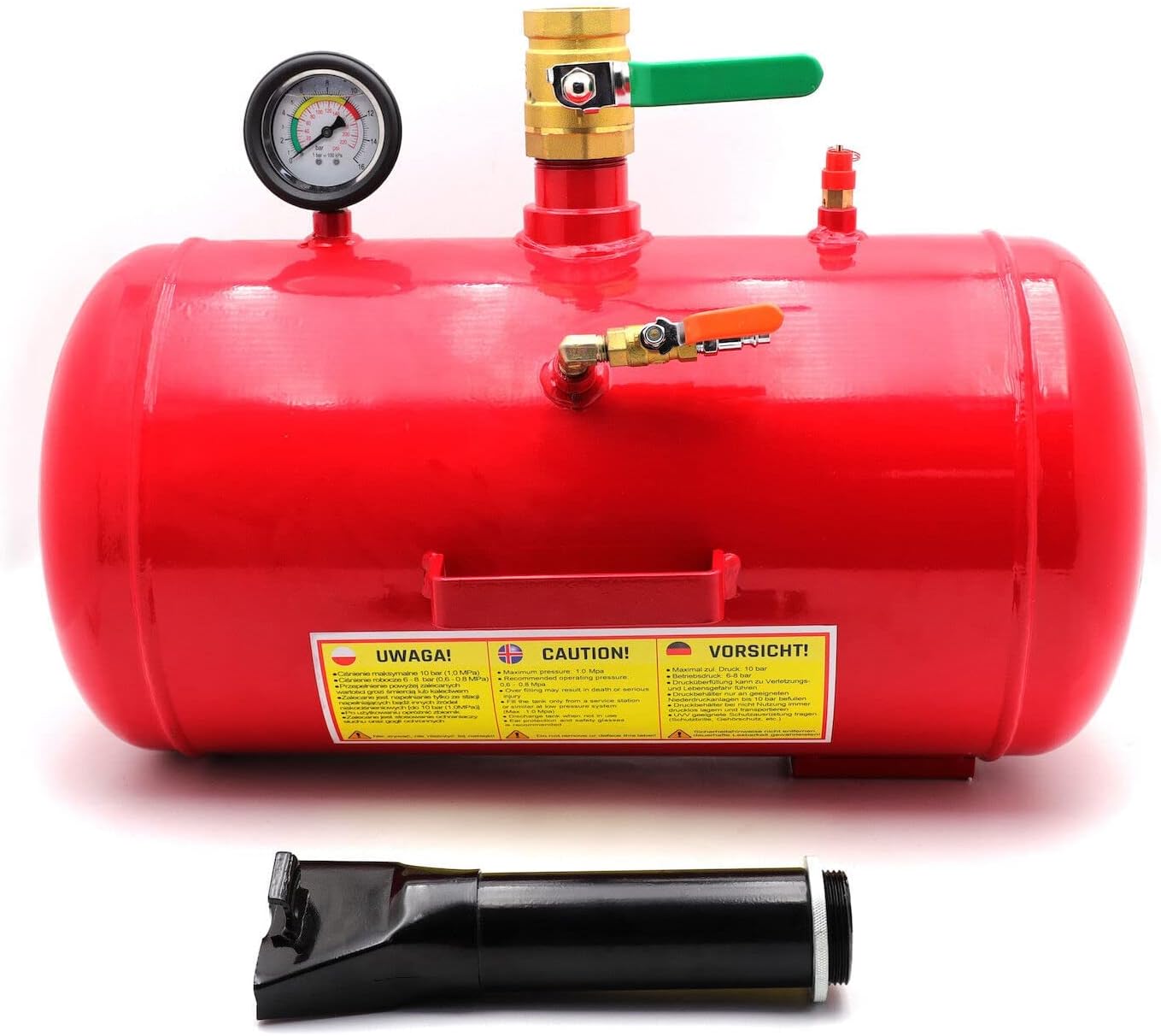 HTTMT- 5 Gallon Red Vehicle Air Tire Bead Seater Blaster Tool Seating Inflator Truck ATV 145PSI [P/N: ET-CAR-TIRE005-5G-RED]