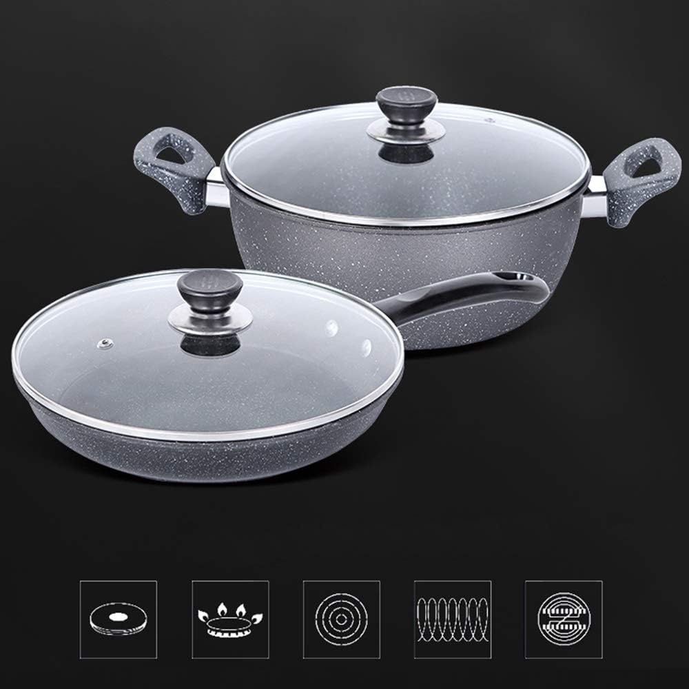 Cookware set frying pan soup pot stew wok non-stick saucepan cooking kitchen Casserole hotpot steamer boilers
