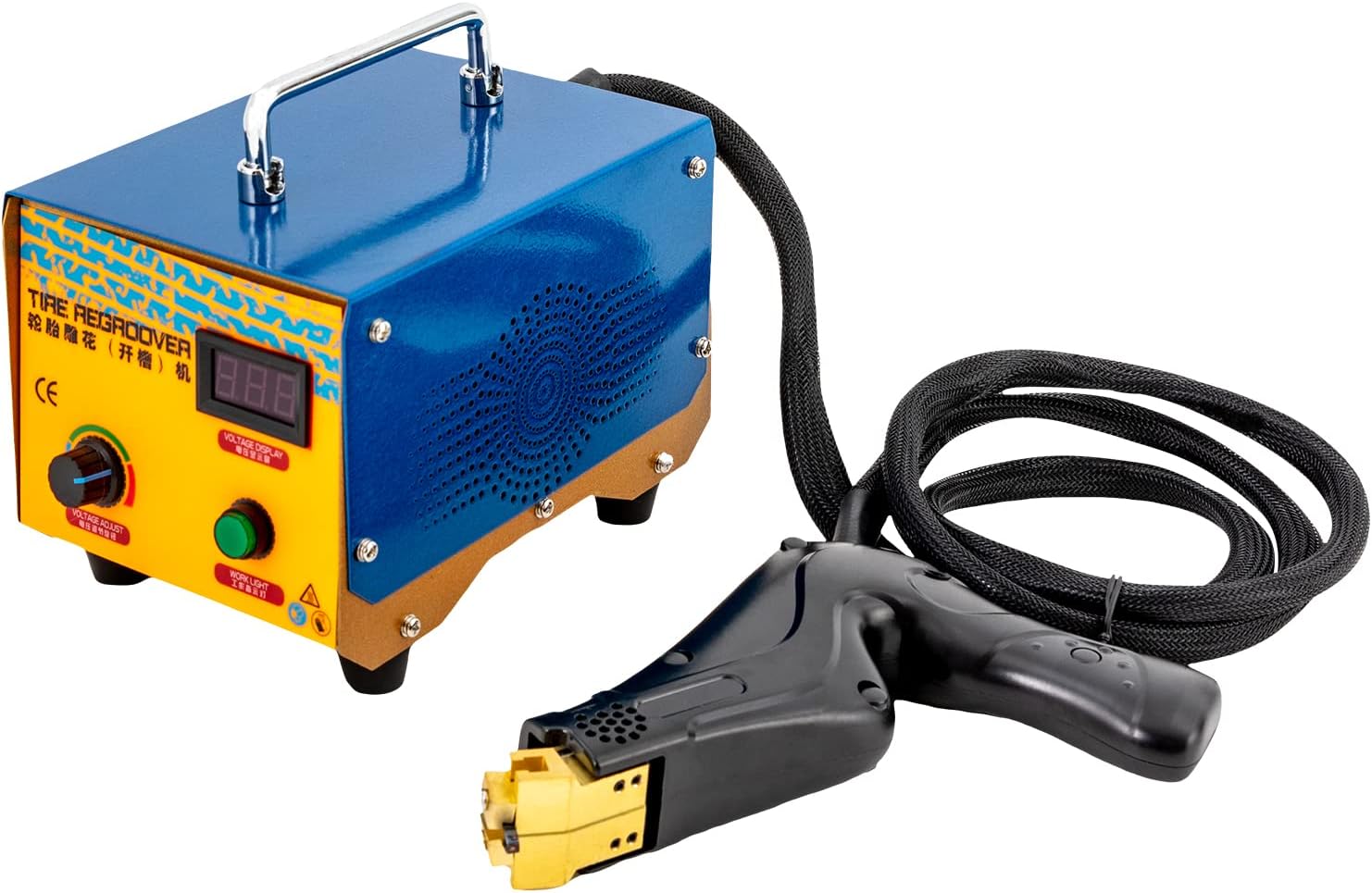 1000W Tire Groover Machine, Truck Tire Groover Rubber Cutter Regroover, with 20pcs Cutting Blades,It Is Used To Deepen The Tread Pattern And Retread Solid Truck Tires