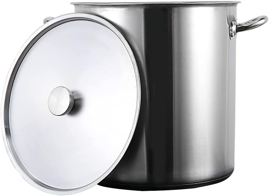 Stockpots Stockpots, Large Capacity Stock Pot, Stainless Steel Pot Cooking Pot, Safe Soup Pot with Lid, Composite Bottom, 30cm, 16.5L(50cm*31cm(61L)