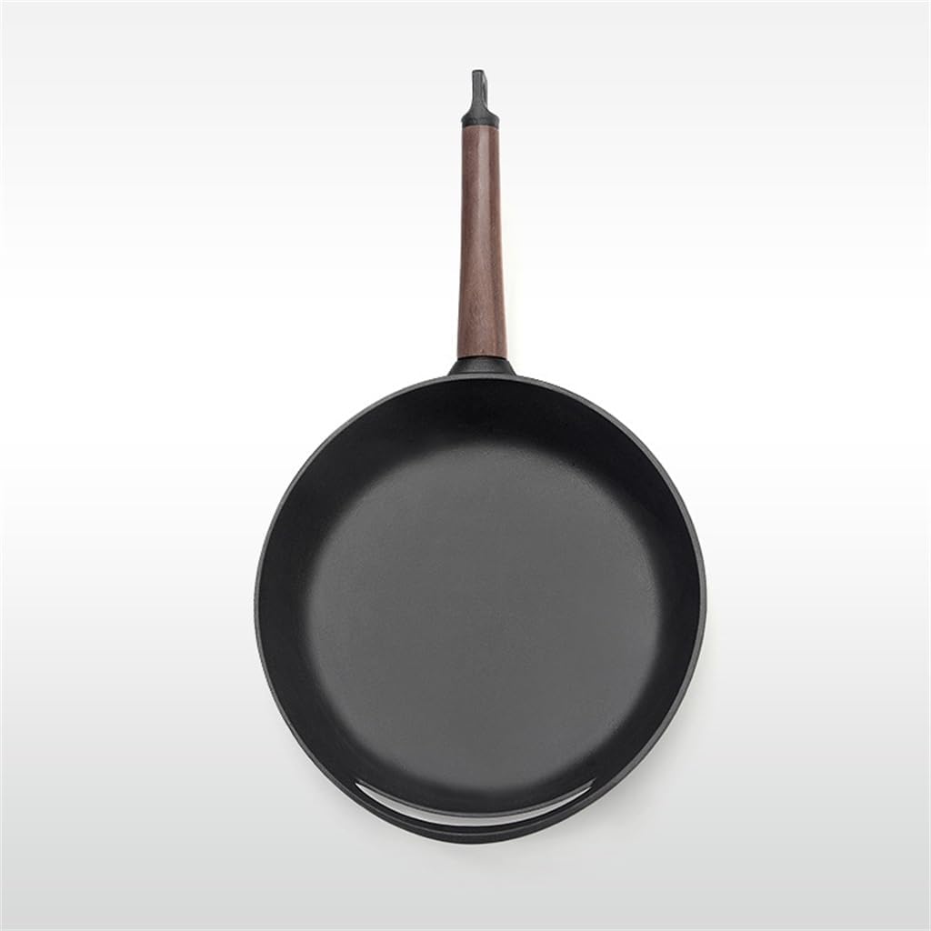 Single Handle Cast Iron Frying Pan Household Uncoated Steak Omelette Non-stick Induction Cooker
