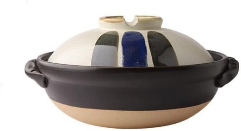 Colorful Ceramic Hot Pot with Lid, 1.8L Round Casserole, Rice Cooker for Stew, Soup, Noodles, Porridge, and More