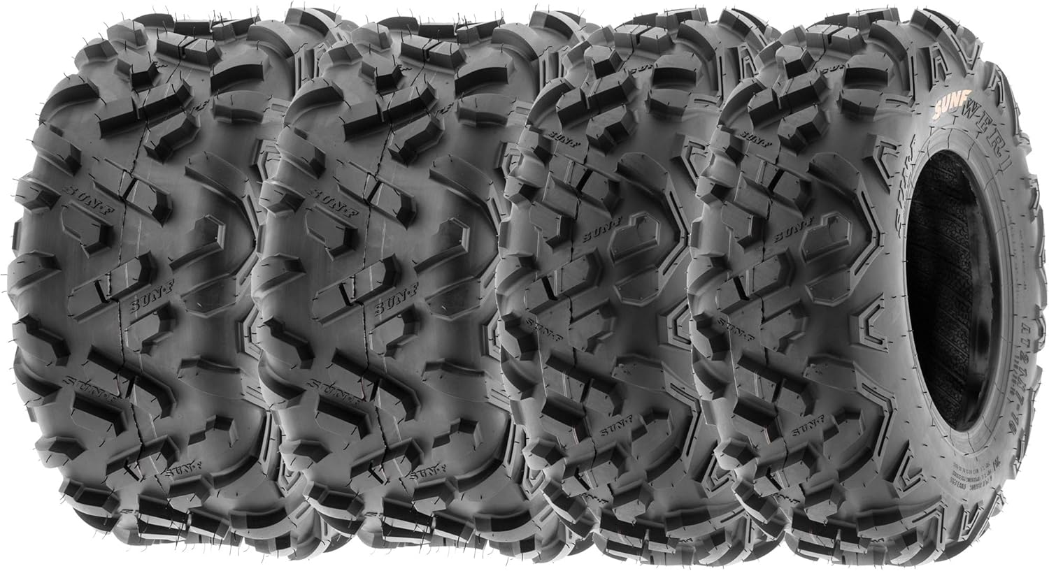 SunF 145/70-6 16x8-7 All Terrain Tires ATV UTV 6 PR POWER II A051 - BUNDLE