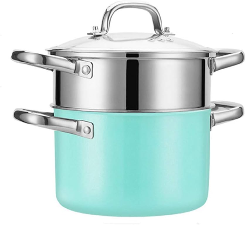 Stainless Steel Small Steamer 2 Induction Cooker Household Mini Small Thick Gas Soup Pot Steamer