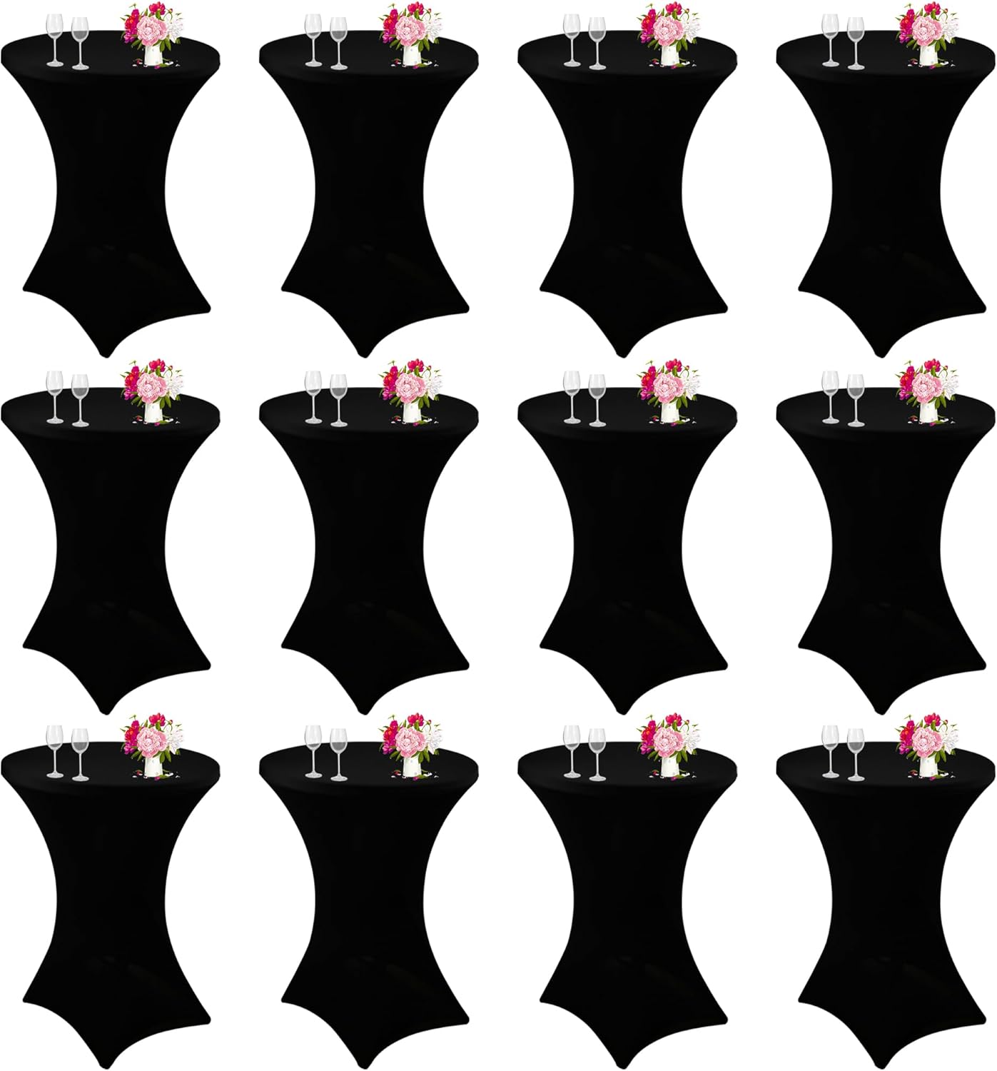 12 Pack Pack Cocktail Spandex Tablecloth 32