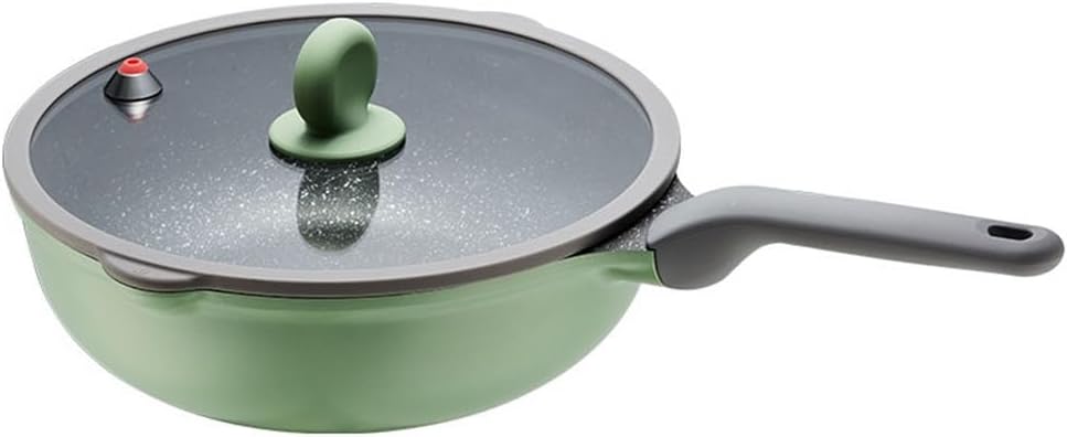 Micro Pressure Wok Rice Stone Coating Non-stick Web Red Super Light