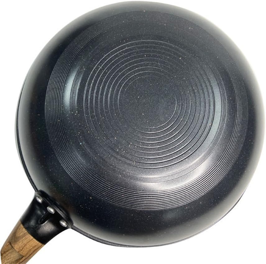 Wheat Stone Non-stick Pan Wok Household Smokeless Gas Cooker Induction Universal
