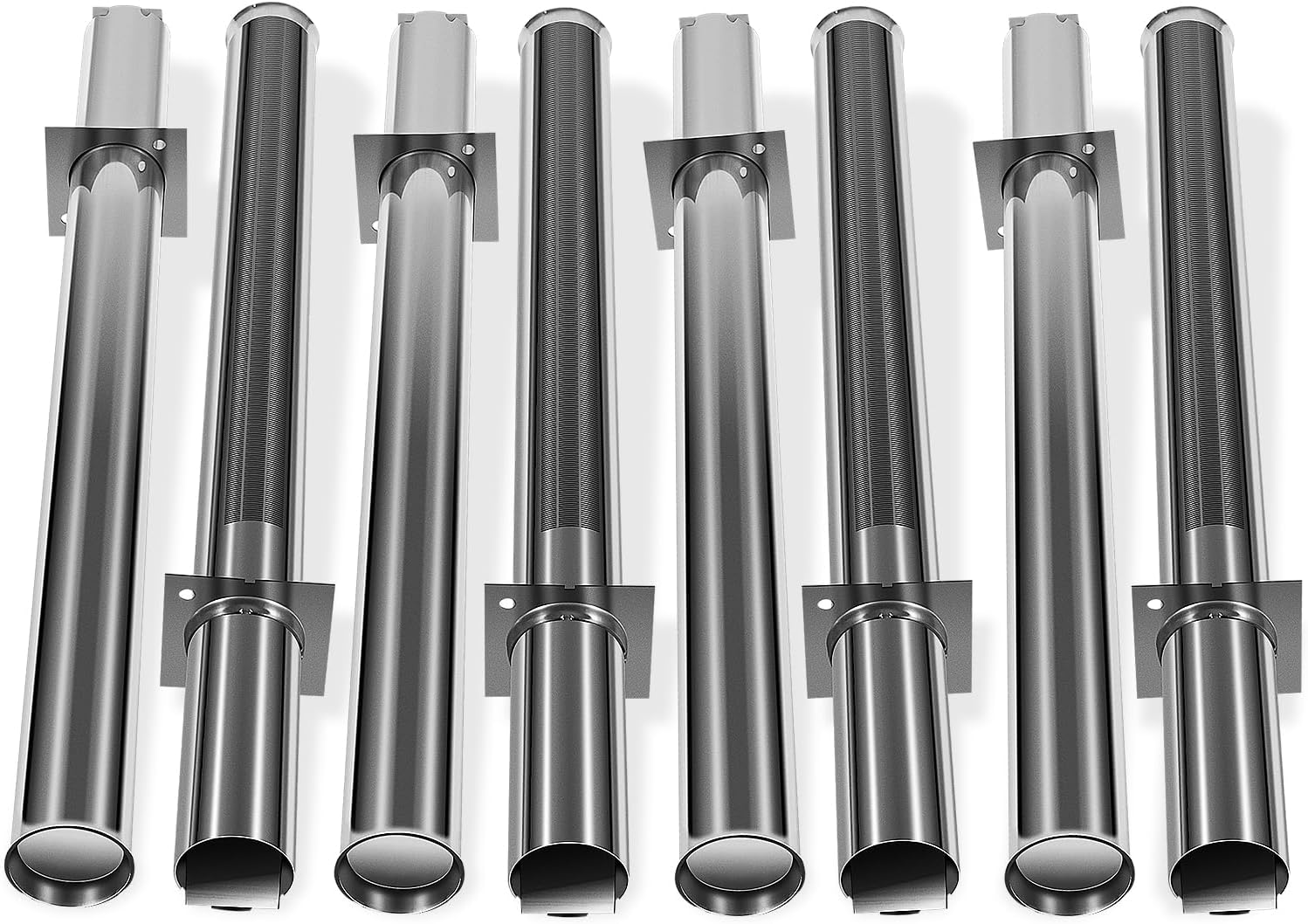 Pool Heater Burner Tube Kit 8-Pack – FDXLBRN1930 FD Burner Replacement Kit fit for Hayward H150FD H200FD H250FD H300FD H350FD H400FD, Natural Gas & Propane Compatible, Fix Low Flame & Heating Failures