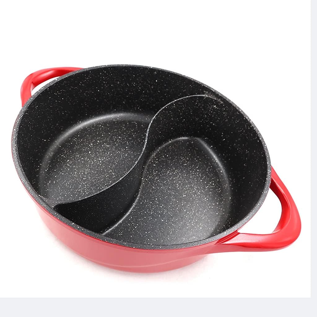 Sauce Pot Chinese Fondue Chinoise 6.5L Double-Flavor Hot Thick Non-stick Induction Cooker