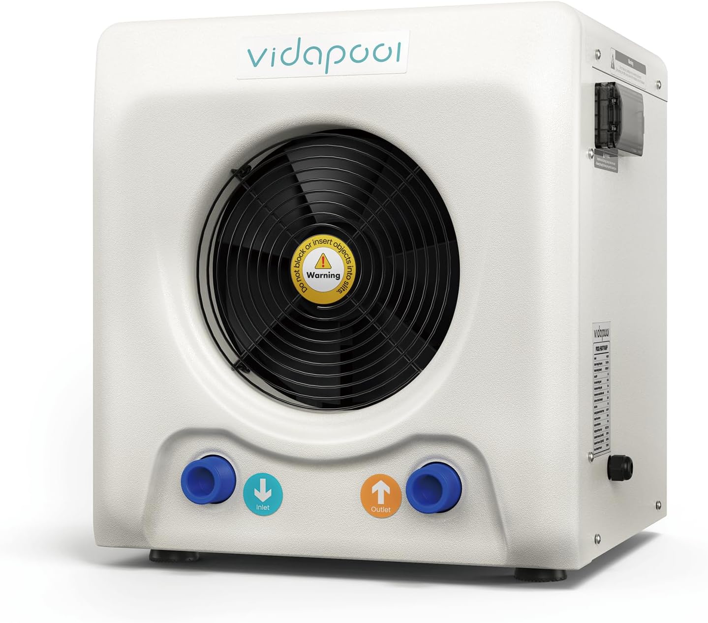 12,000 BTU Swimming Pool Heat Pump Electric Pool Heater for Above Ground Pools Up to 3,000 Gallons,Heating and Cooling Pool Heater 120V