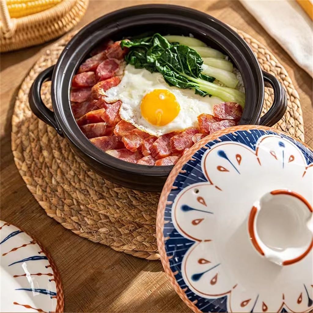 Household Stew Pot Frying Pan Fire Clay Rice Casserole Simmering Porridge Soup Pots